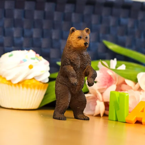 Miniatura 6 de Safari Ltd. Figura de oso Grizzly – Figura de modelo realista de 4.2 pulgadas pintada a mano, divertido juguete educativo para niños, niñas y niños
