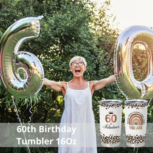 Miniatura 3 de Vivulla68 Regalos de feliz cumpleaños 60 para mujeres, regalo de cumpleaños 60 para mujeres, regalos para mujeres de 60 años, regalos de cumpleaños