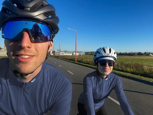 Miniatura 7 de Wulibike Camiseta de ciclismo para mujer, manga larga, camisetas de ciclismo para mujer, camisetas de ciclismo transpirables con 4 bolsillos