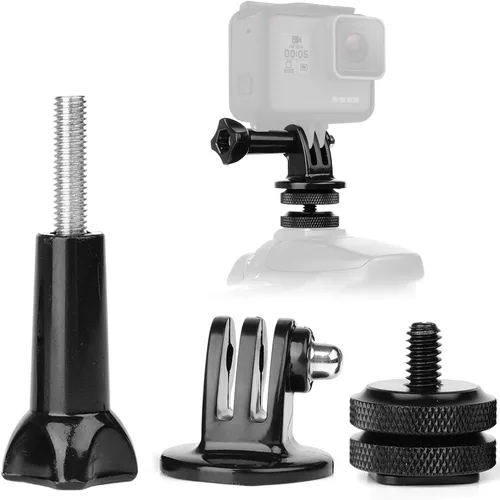 Anwenk Adaptador de montaje para cámara compatible con GoPro Adaptador GoPro Hero 7 6 5 4 Fijación en cámara Gopro DSLR o fotografía de luz de anillo