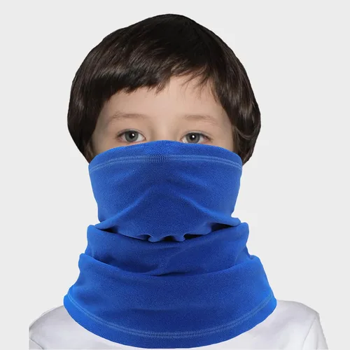 Miniatura 3 de Máscara de esquí para niños, calentador de cuello de forro polar, cubierta facial de invierno, bufanda, pasamontañas para niños y niñas de 3 a 14