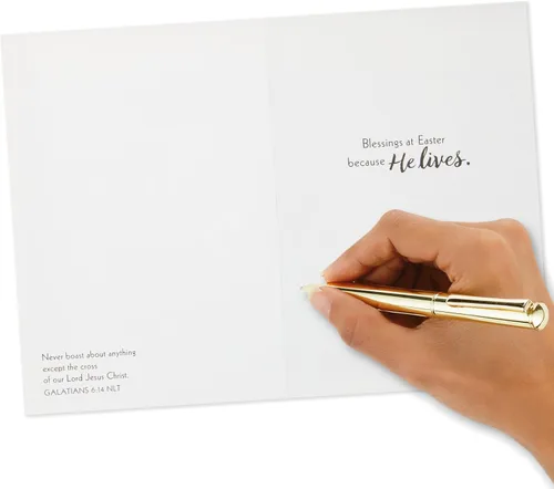 Miniatura 5 de Paquete de tarjetas religiosas de Pascua, bendiciones en Pascua (10 tarjetas con sobres)