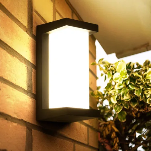Miniatura 4 de Sytmhoe Luces de pared exteriores del anochecer al amanecer, moderna lámpara LED para exteriores, aplique de pared negro de 3000 K, luz exterior
