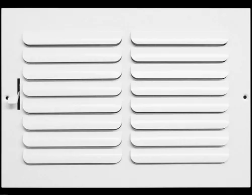 HVAC Premium Rejilla de aire de suministro de hoja curvada de 12 x 6 pulgadas - Flujo de aire máximo - Cubierta de ventilación HVAC