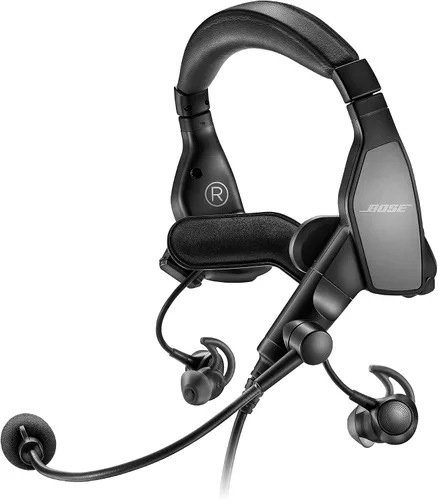 Miniatura 3 de Bose Proflight Series 2 - Auriculares de aviación con conectividad Bluetooth, cable de doble enchufe, color negro