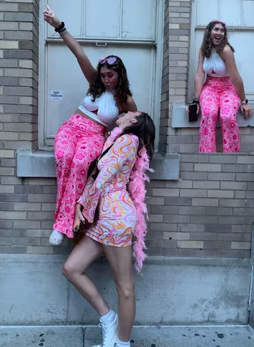 Miniatura 8 de Pantalones acampanados de los años 70 para mujer, traje EDC Rave Festival de cintura alta, parte inferior acampanada, bohemios, lindos pantalones
