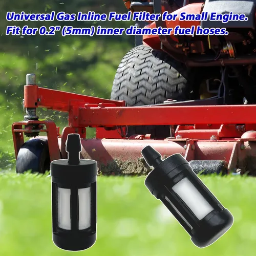 Miniatura 2 de Filtro de combustible de repuesto para motosierra Poulan Husqvarna Stihl de 2 ciclos, motor pequeño, se adapta a línea de combustible de 0.2" (5mm)