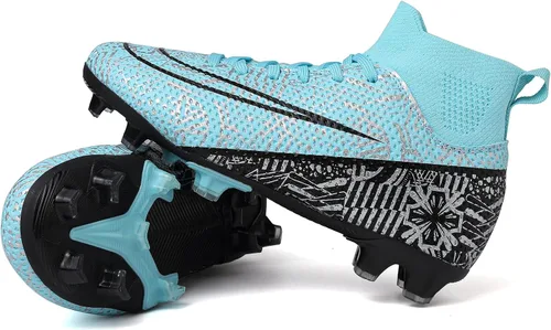 Tacos de fútbol para niños y niñas, zapatos de fútbol para césped AGFG