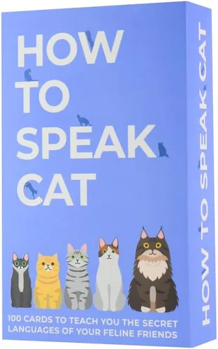 Gift Republic How To Speak Cat 100 tarjetas regalo divertido para los amantes de los gatos Aprende lo que tu gatito está diciendo tarjetas de