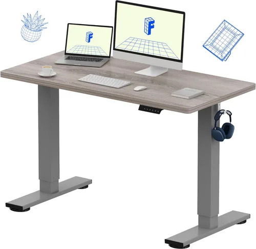 Miniatura 24 de FLEXISPOT Escritorio de Pie de Altura Ajustable Eléctrico, Marco de Escritorio de Pie de Acero Resistente con Controlador de Memoria