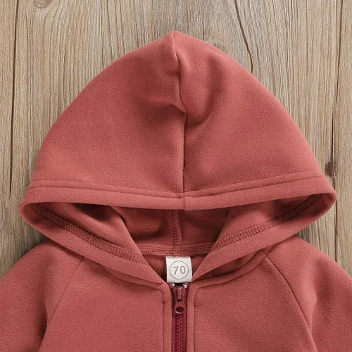 Miniatura 5 de Enterizo de manga larga para bebés y niñas, con cremallera, cálido, con cremallera, para otoño e invierno