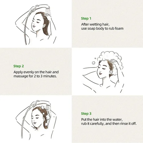 Miniatura 6 de Usma Grass - Barra de champú sólido para adelgazar el cabello, barras de rutina de jugo Usman para engrosar y oscurecer, pérdida de cabello