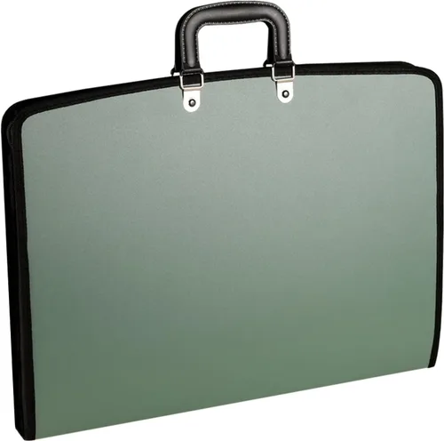 Miniatura 8 de Acocony Carpeta portafolio de 11 x 17 para obras de arte con cierre de cremallera 11x17 Funda de cartera PP Material Oxford borde impermeable negro