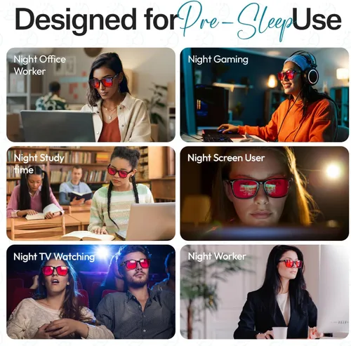 Miniatura 4 de Sleep ZM Blue Light Blocking & Light Sensitivity Clip On Glasses - 14 Lens Types for Comfort, Relaxation, Sleep & Relief