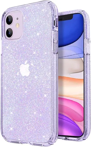 Miniatura 10 de JJGoo - Funda protectora para iPhone 11 (2019), con purpurina brillante, anti-arañazos, a prueba de golpes, flexible, y delgada para mujeres y niñas
