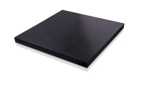 Miniatura 4 de Hoja de plástico de copolímero Delrin/Acetal negro 1" x 6" x 6