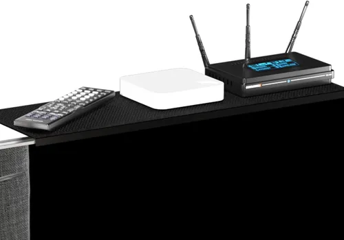 Miniatura 2 de Bracwiser Estante superior de TV sin taladros de 16.7 pulgadas de ancho, soporte de montaje superior para monitor, plataforma para altavoces