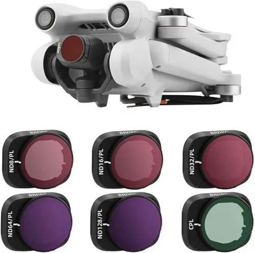 Miniatura 5 de Juego de 4 filtros ND para accesorios DJI AIR 2S, para luz diurna brillante y soleada, vidrio HD multicapa, sin color fundido y elimina