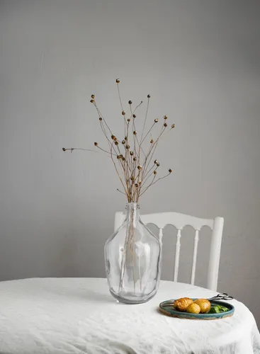 Miniatura 3 de Serene Spaces Living Jarrón alto transparente/marrón, florero de vidrio, elegante decoración del hogar para flores frescas o secas, perfecto