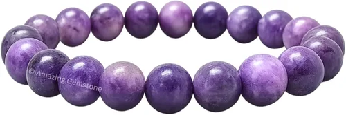 Miniatura 184 de Amazing Gemstone Pulsera de cristal para mujeres y hombres, pulsera de cristal curativo de protección, pulsera elástica con cuentas de piedras