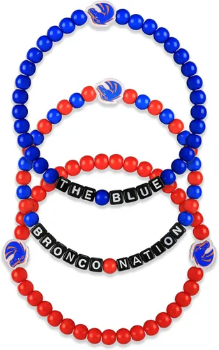 Miniatura 58 de FOCO NCAA unisex-adulto Paquete de 3 Pulseras de la Amistad con Cuentas con Logotipo de Equipo Universitario de la NCAA Oficialmente Licenciadas