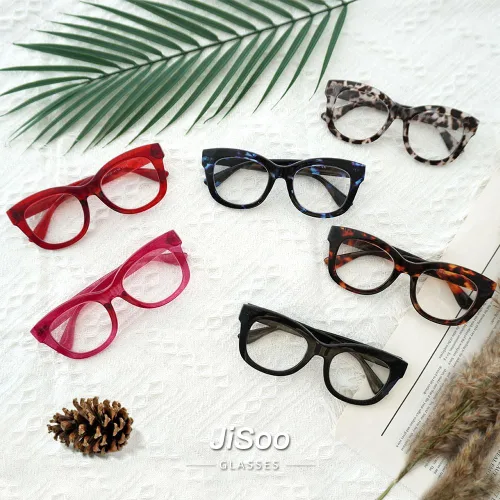 Miniatura 6 de JiSoo Gafas de lectura de gran tamaño para mujeres y hombres, elegantes lentes de diseño para mujeres con marco grande