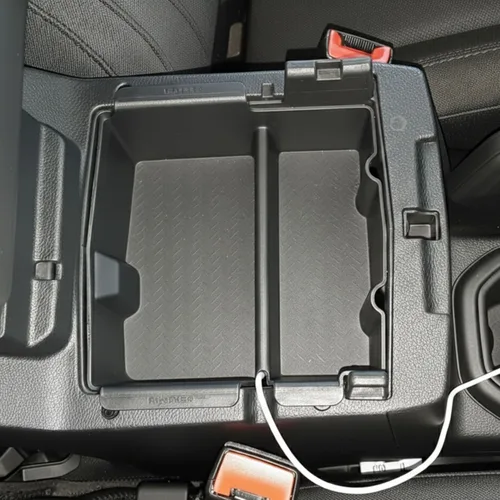Miniatura 2 de Vehicle OCD Bandeja organizadora de consola central con forros negros para Jeep Wrangler JL/JLU (2018-2024) Jeep Gladiator JT Truck (2020-2024)