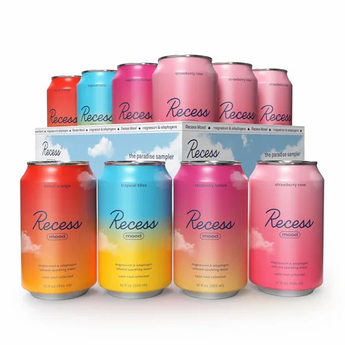 Miniatura 36 de Recess Mood - Bebida calmante con suplemento de magnesio, 12 onzas (Vainilla Naranja, paquete de 12)
