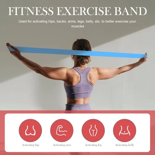 Miniatura 5 de MAGICLULU Yoga Resistance Bands 3pcs Set with Elastic Stretch Bands for Fitness Workout and Physical Therapy, Back and Shoulder Training, Sturdy