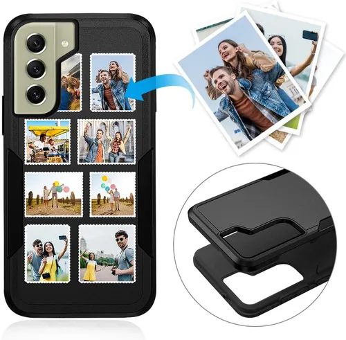 Miniatura 100 de Funda protectora personalizada para Samsung Galaxy S22 Ultra 5G (versión 2022), funda protectora de doble capa resistente con múltiples fotos, a