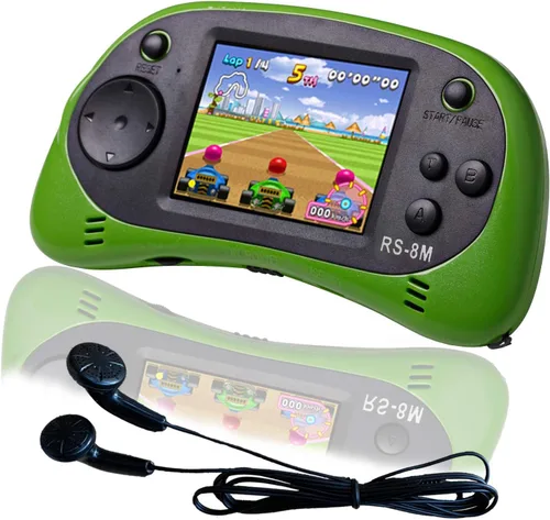 EASEGMER Juegos de mano para niños de 16 bits integrados de 220 HD, reproductor de juegos portátil de 2.5 pulgadas con auriculares, los mejores