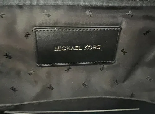 Miniatura 8 de Cooper - Bolsa bordada con logotipo de dos tonos y cinturón de cuero, Azul