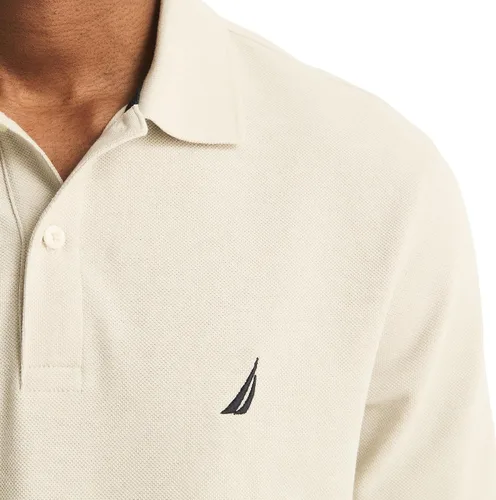 Miniatura 33 de Nautica playera polo clásica de mangas cortas, color sólido, para hombre