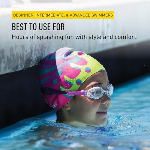 Miniatura 5 de FINIS Gafas de natación de sirena para niños de 4 a 10 años - Protección UV - Lentes antivaho - Ajuste de silicona suave