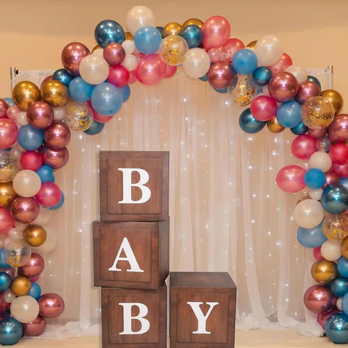 Miniatura 6 de CJT Cajas transparentes para bebé con letras para baby shower, decoraciones de baby shower, fiesta de cumpleaños, revelación de género, recuerdos