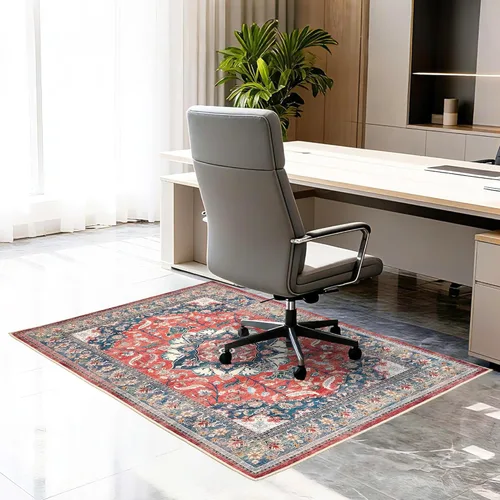 Miniatura 17 de Tapete para silla de oficina para piso de baldosas de madera dura, 36"x48" protector de alfombra antideslizante debajo del escritorio para tapete