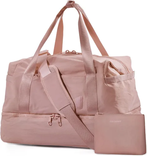 BAGSMART Bolsa de gimnasio para mujer, bolsa de mano para el fin de semana, bolsas de viaje con funda de carretilla, bolsa de viaje para artículos