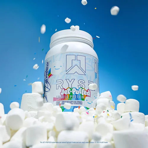 Miniatura 5 de RYSE - Proteína en polvo cargada – malvavisco soplado a chorro – 25g de proteína de suero aislado y concentrado con fibra prebiótica y MCT – Bajo