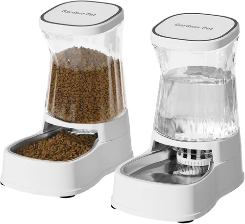 Miniatura 8 de Gardner Pet - Dispensador automático de agua para perros, bebedero de gravedad de acero inoxidable, 100% libre de BPA, cuencos de alimentación