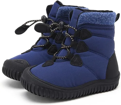 Miniatura 120 de BMCiTYBM Botas de nieve de invierno para bebés y niños pequeños, de piel sintética, cálidas, antideslizantes, zapatos para primeros pasos