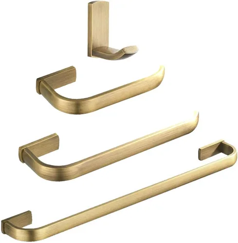 Miniatura 9 de WINCASE Accesorios de baño de bronce, juego de barra de toalla aceitada de 24 pulgadas, hardware de 4 piezas ORB toallero portarrollos de papel