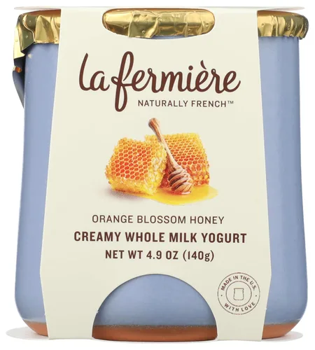 La Fermiere Orange Blosson Honey Yogurt, 4.9 Oz