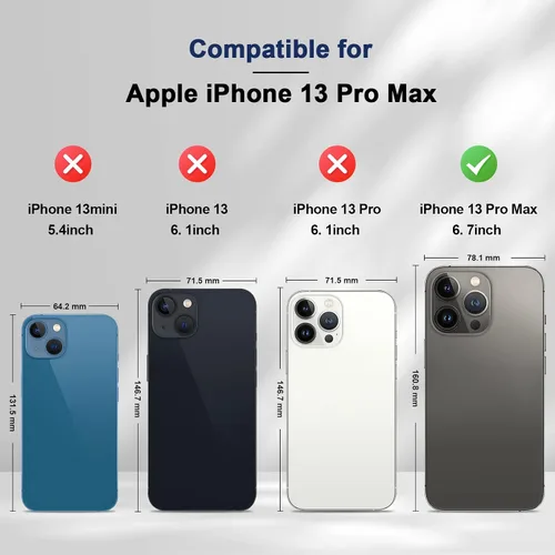 Miniatura 2 de Jasonyu Funda tipo cartera con tapa para iPhone 13 Pro Max, funda magnética de cuero con tarjetero y función atril, funda protectora duradera de TPU