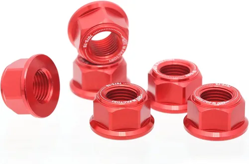 Miniatura 7 de MC MOTOPARTS Tuercas de piñón trasero negras compatibles con YZF 600R YZF R1 R3 R6 FZ1 FZ6 FZ8