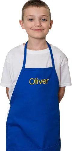 Miniatura 4 de Delantal bordado personalizado hecho en Estados Unidos para niños, niñas, niños, divertido regalo de chef de cocina