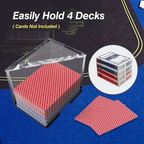 Miniatura 3 de GSE Games & Sports Expert Bandejas acrílicas de desechos, bandejas de grado casino para blackjack, puente, cartas