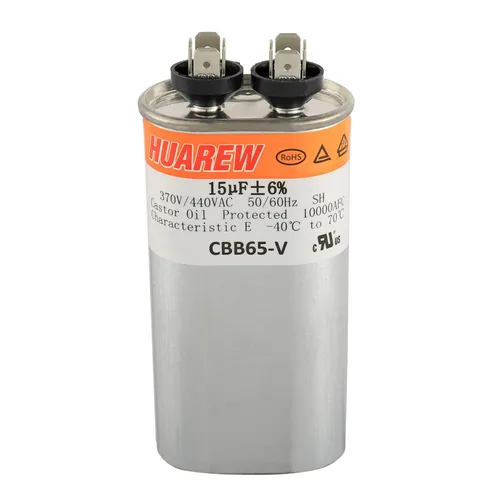Miniatura 5 de 12.5 uF MFD ±6% 370/440 VAC CBB65 Condensador de arranque ovalado para arranque del ventilador y aire acondicionado o bomba de calor