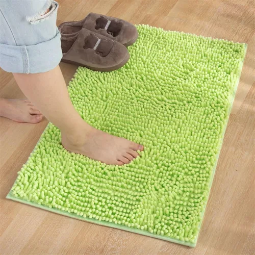 Reyox Tapete de baño de felpilla gruesa, suave, duradero, absorbente de agua, de secado rápido, antideslizante, para cocina, baño, dormitorio,