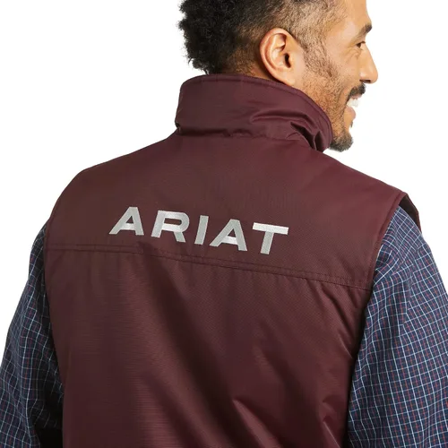 Miniatura 3 de ARIAT mens Mns Team Logo Ins Vest Malbec