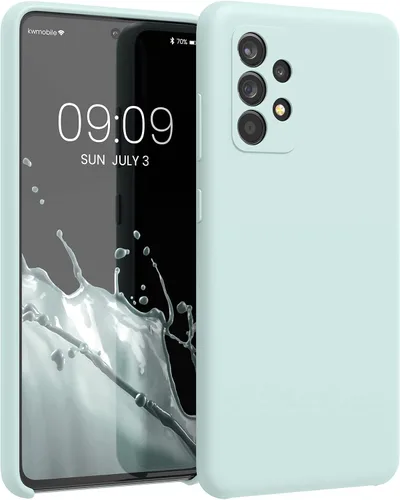 Miniatura 80 de kwmobile Funda Compatible con Samsung Galaxy A14 5G - Funda de teléfono de TPU y silicona con acabado suave - Verde Lima